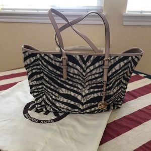 Michael Kors Purse/Tote Zebra Print
